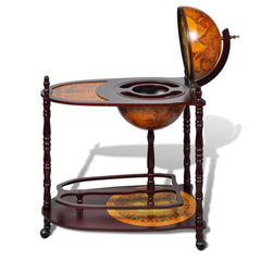 Globe Bar Cabinet with Table Trolley