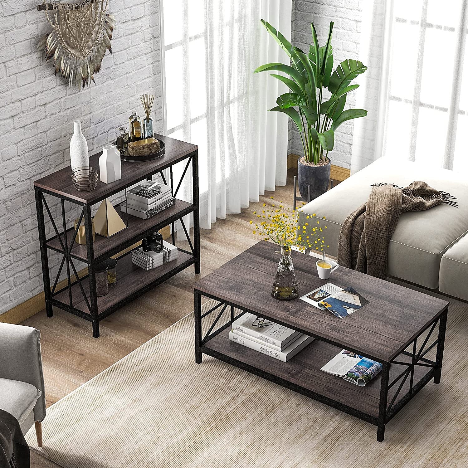 Black Industrial Coffee Table