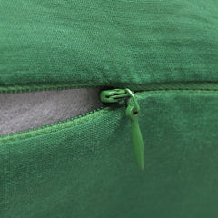 4 Green Cotton Cushion Covers 80 x 80 cm