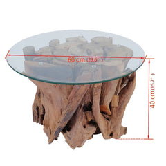 Solid Teak 60cm Coffee Table
