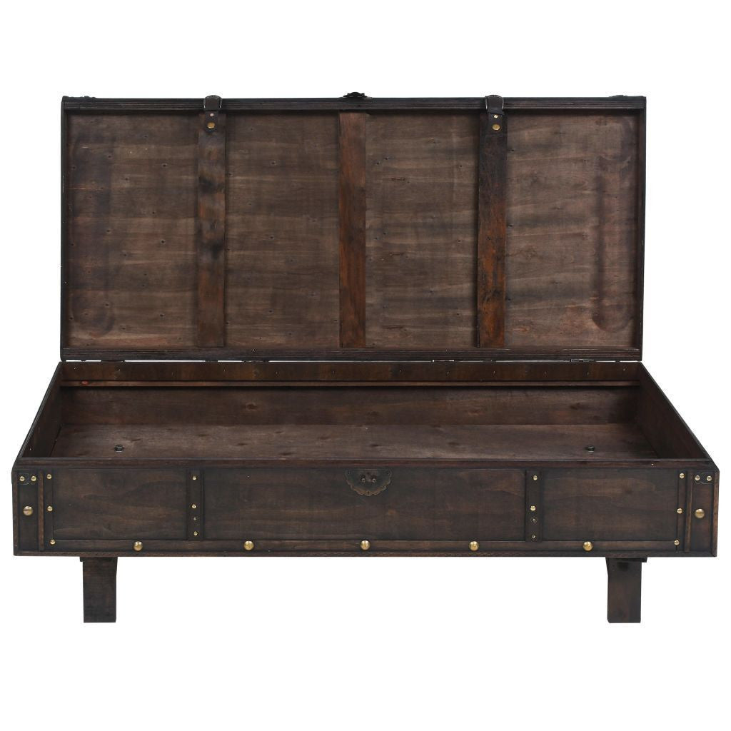 Large Solid Wood Chest Coffee Table