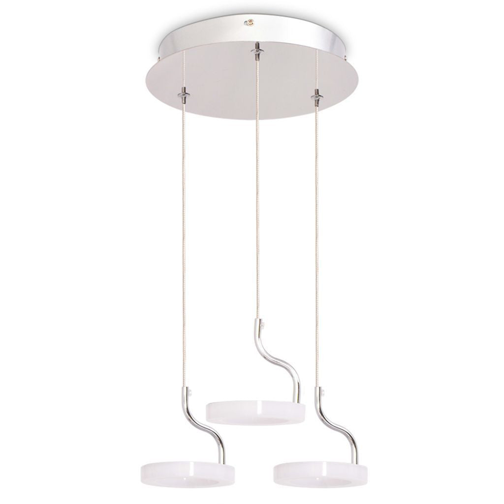 Warm White LED Pendant Lamp with 3 Lights