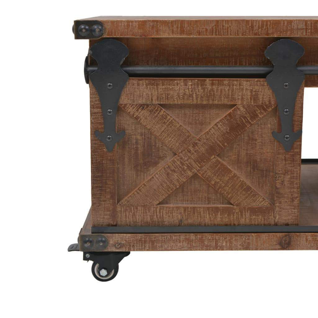 Solid Fir Wood Coffee Table