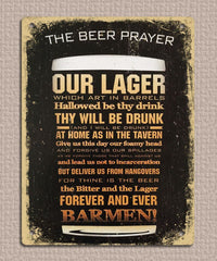 The Beer Prayer Plaque
