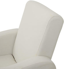 Scandi Cream White Armchair Sofa