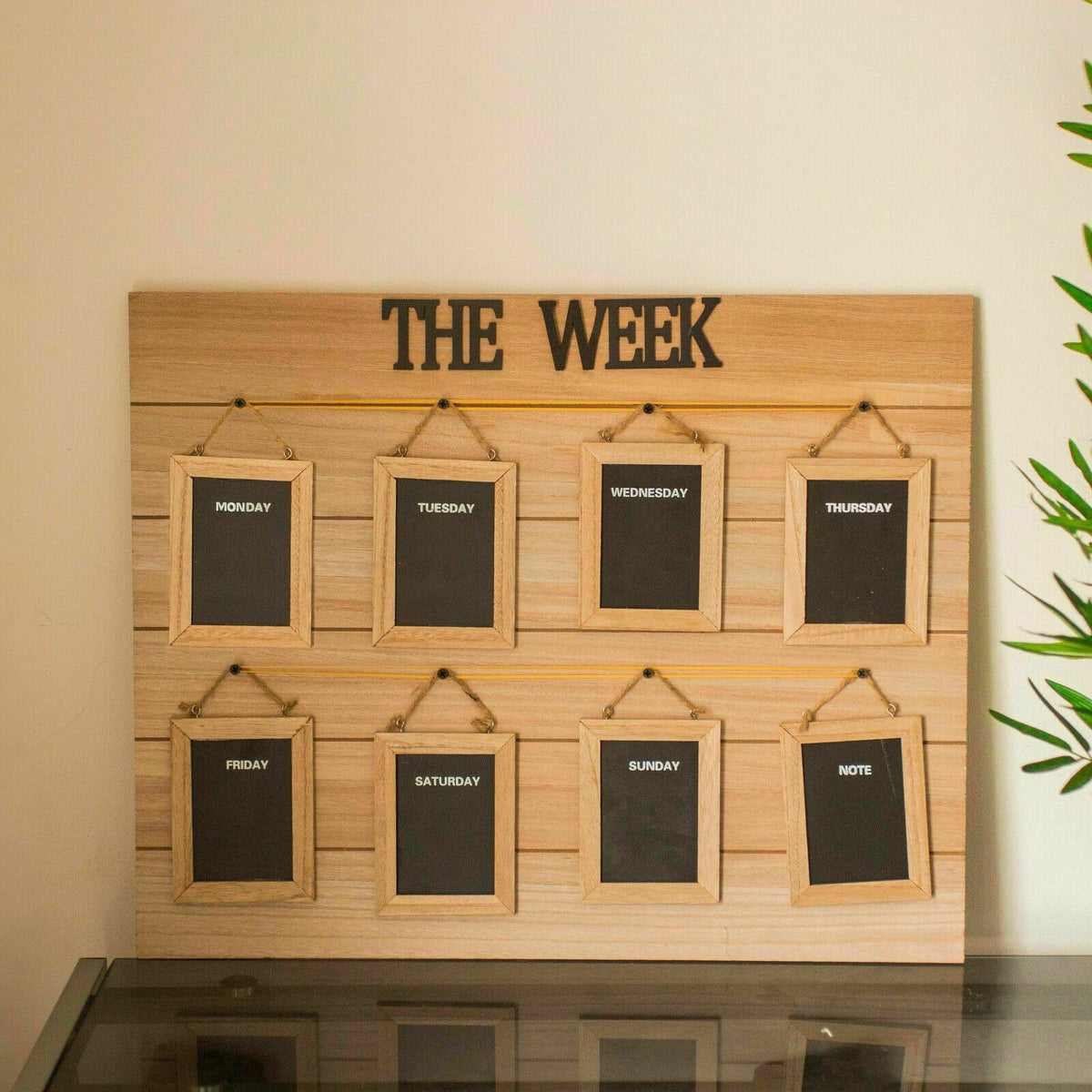 Weekly Mini Black Board Wall Organiser
