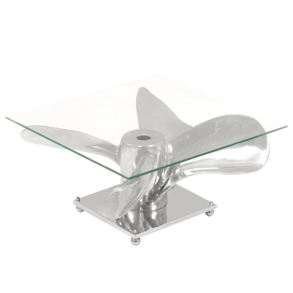 Silver Propeller Coffee Table