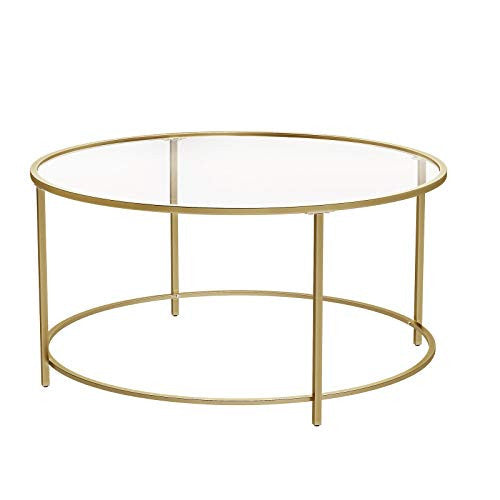 Golden Glass Coffee Table