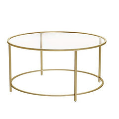 Golden Glass Coffee Table