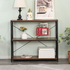Industrial Cross Console Table