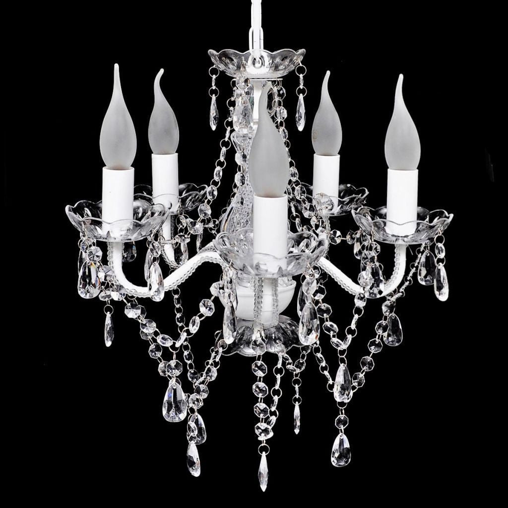 5 Bulb Transparent Crystal Light