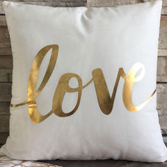Gold Sparkle Print Cushions