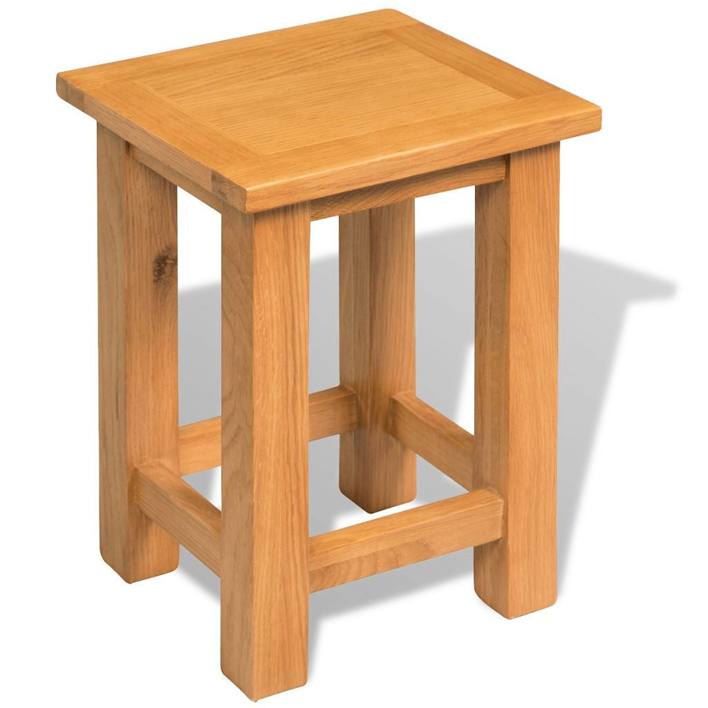 Solid Oak End Table