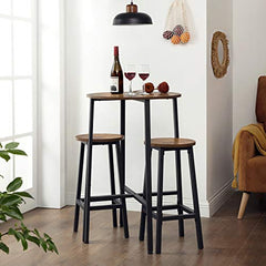 Set of 2 Rustic Bar Stools