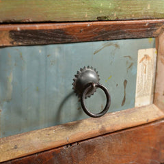 Reclaimed Wood Cabinet with 4 Drawers