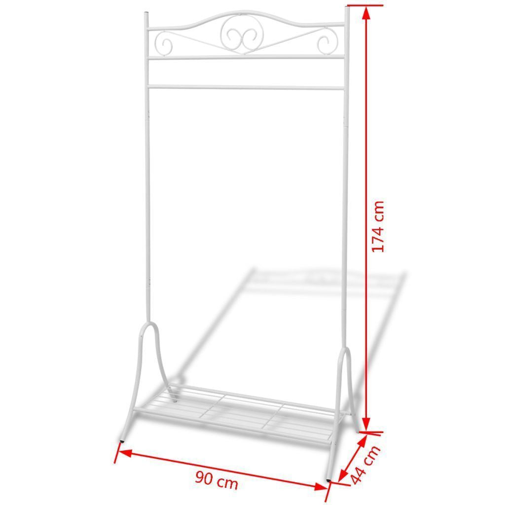 White Steel Clothing Rack