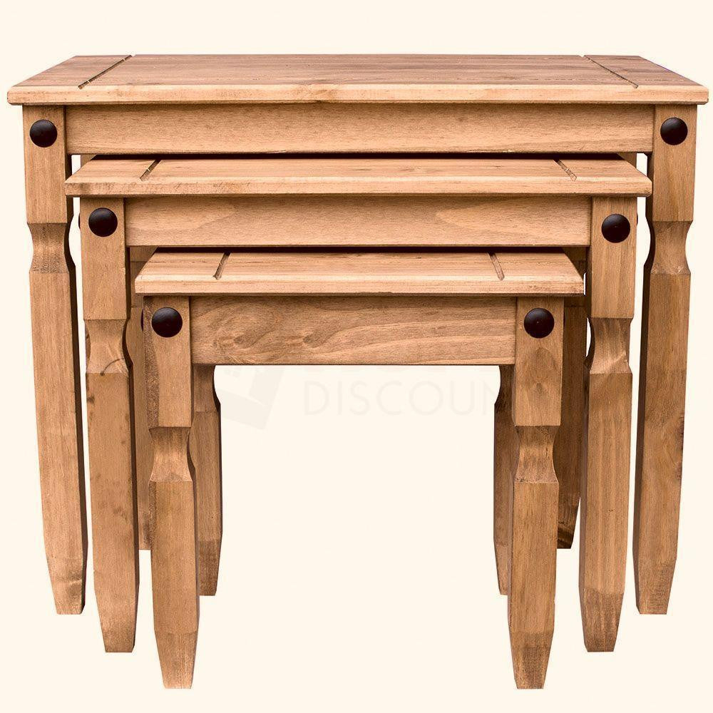 Solid Pine Coffee Tables Nest