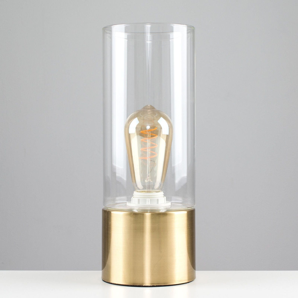Contemporary Gold Cylinder Lampshade