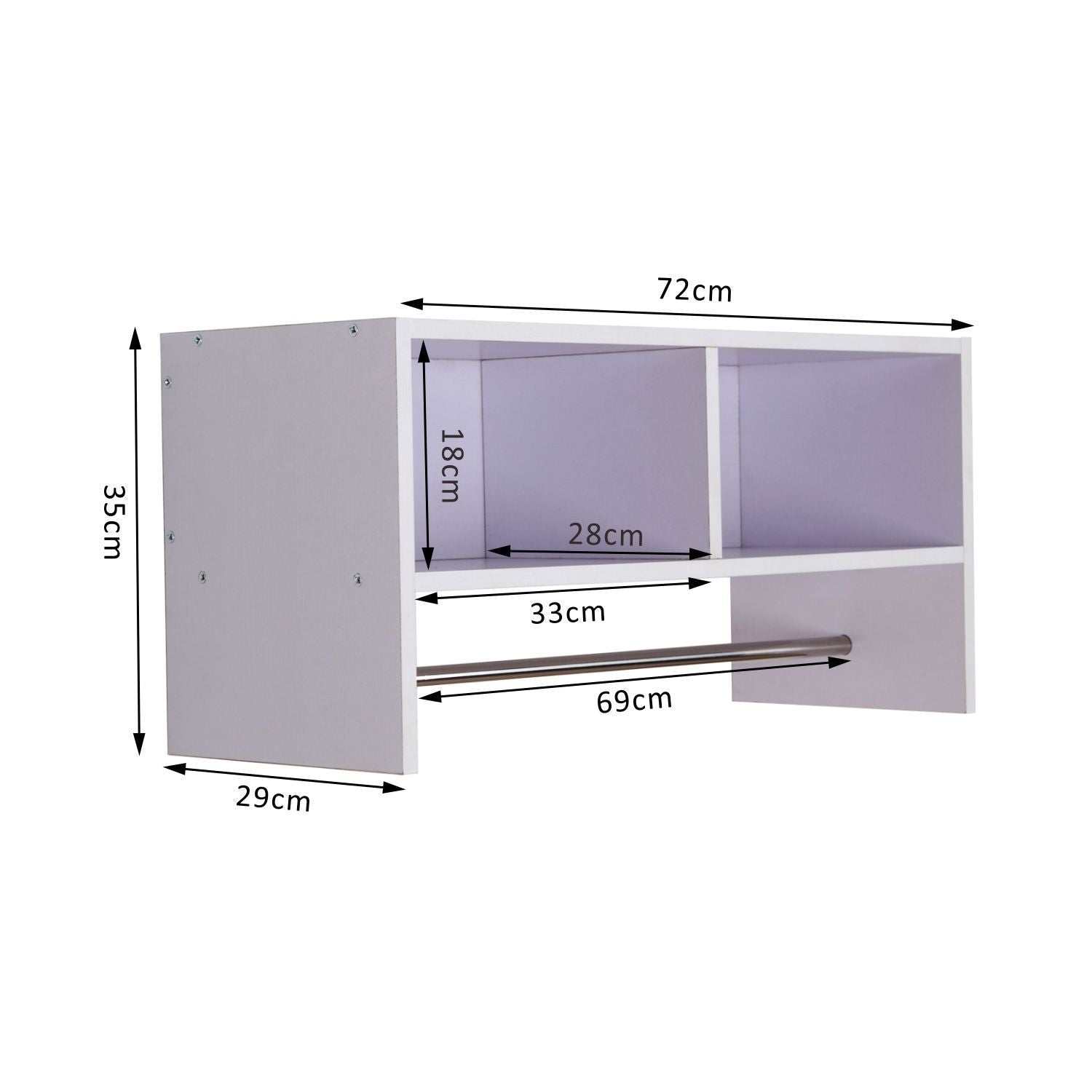White Hanging Rack