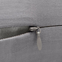 4 Grey Cotton Cushion Covers 40 x 40 cm
