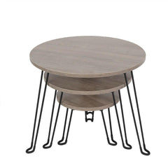 Set Of 3 Nest Wooden Coffee Tables