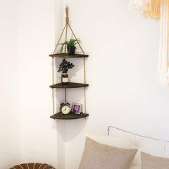 Rope Ladder Corner Shelves
