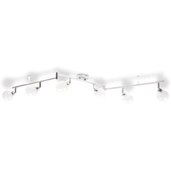 Chrome Ceiling Lamp with 6 Shades