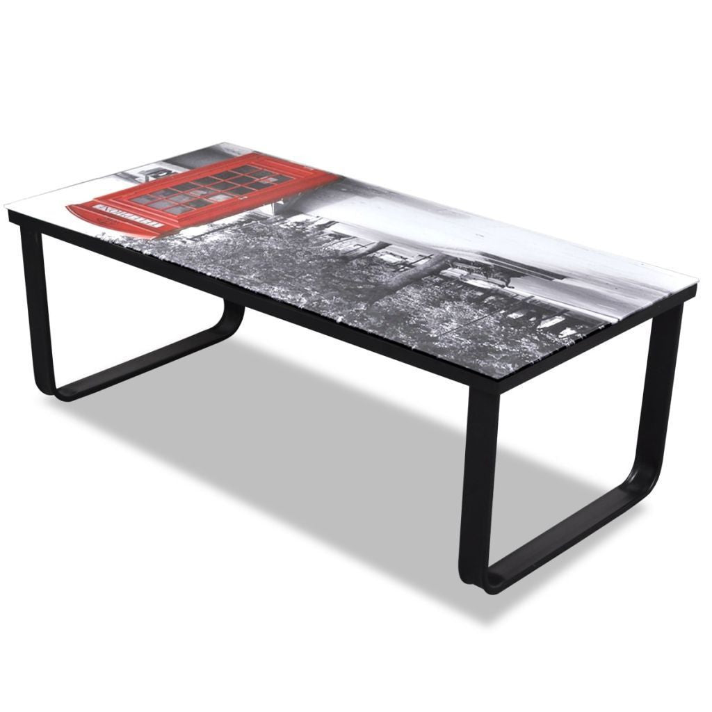 London Inspired Glass Coffee Table