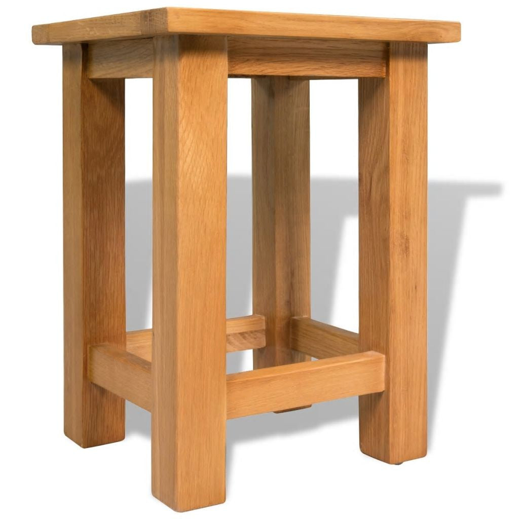 Solid Oak End Table