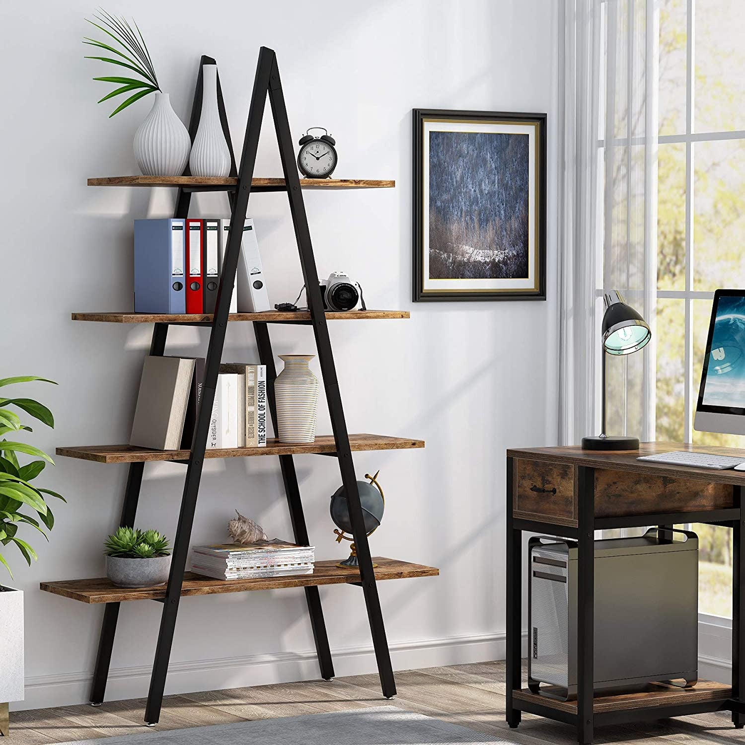 Rustic Triangle 4 Tier Unit