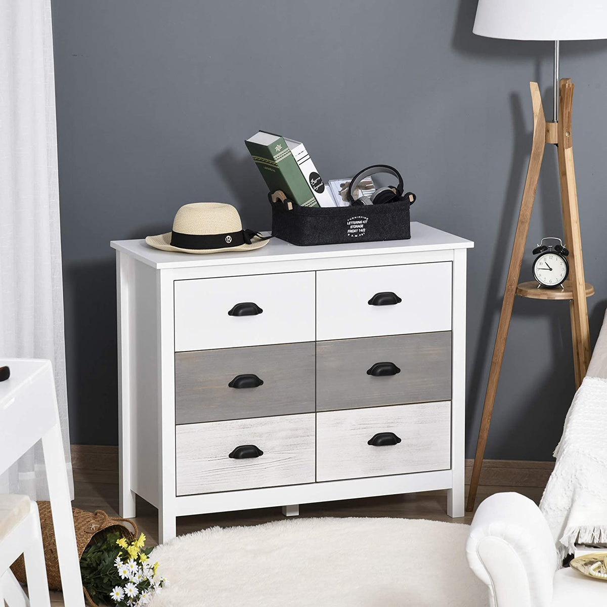 Vintage Grey Drawers