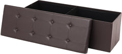 Large Brown Ottoman Bench