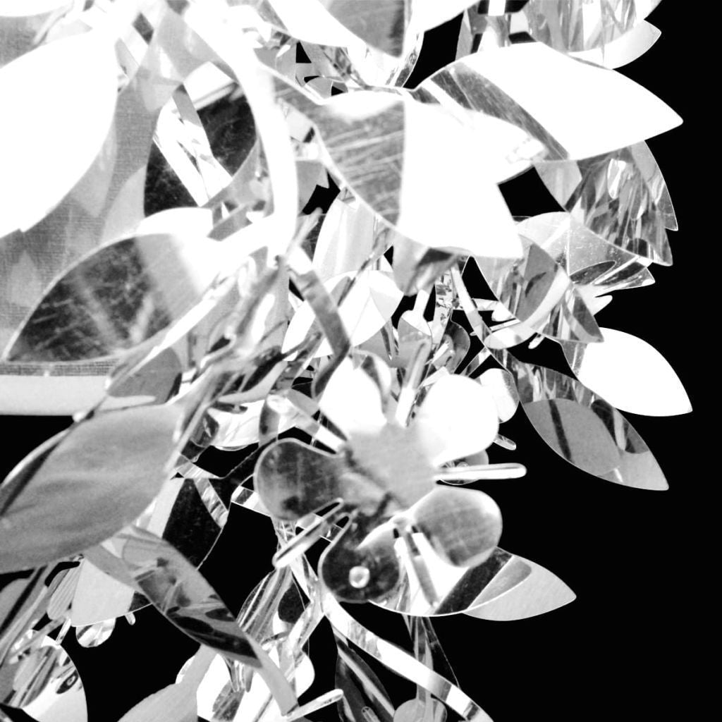 Silver Pendant Chandelier Leaves Lamp