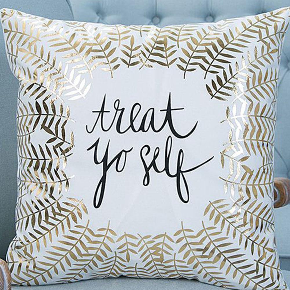 Gold Sparkle Print Cushions