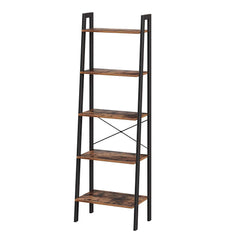 Rustic Industrial 5-Tier ladder Shelf
