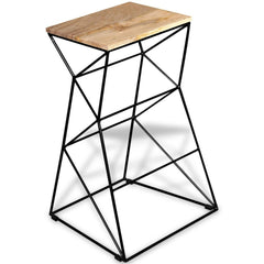 Solid Mango Wood Bar Stool