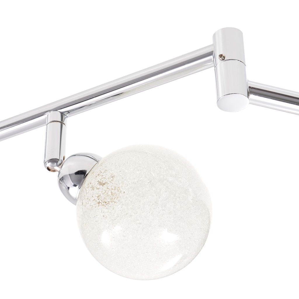 Chrome Ceiling Lamp with 6 Shades