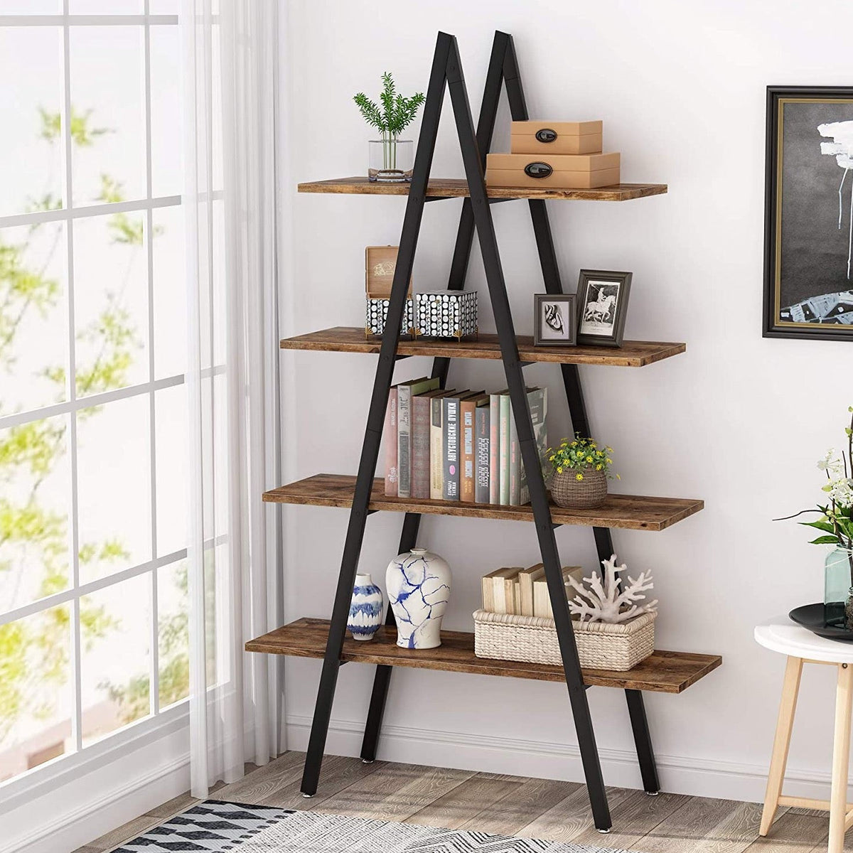 Rustic Triangle 4 Tier Unit