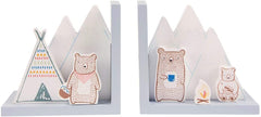 Camping With Bear Bookends