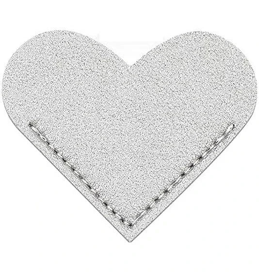 3pc Leather Heart Bookmark Set