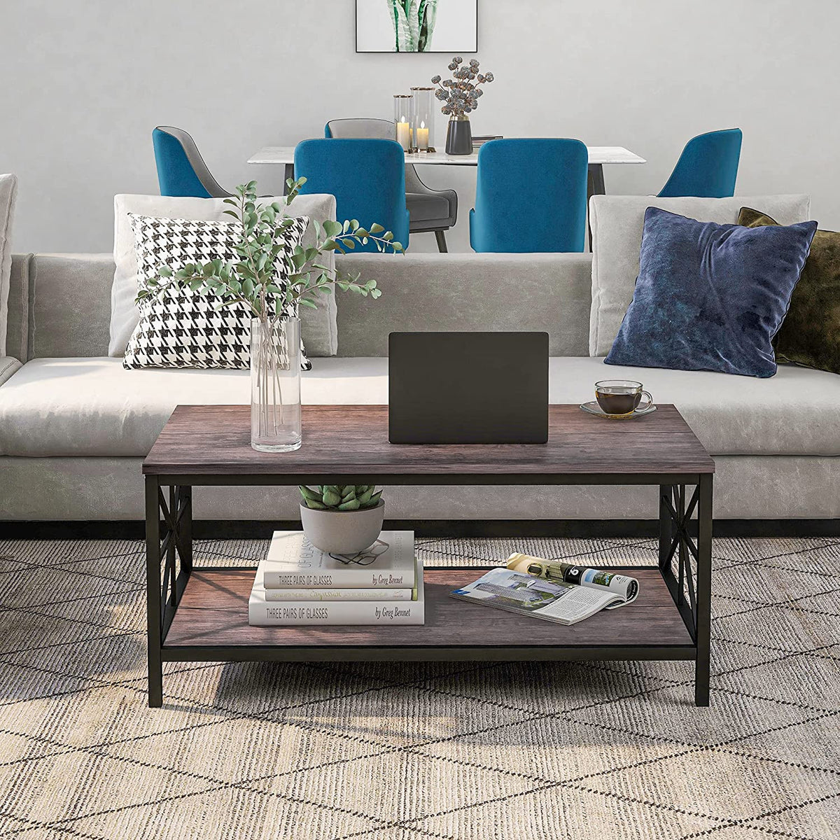 Black Industrial Coffee Table