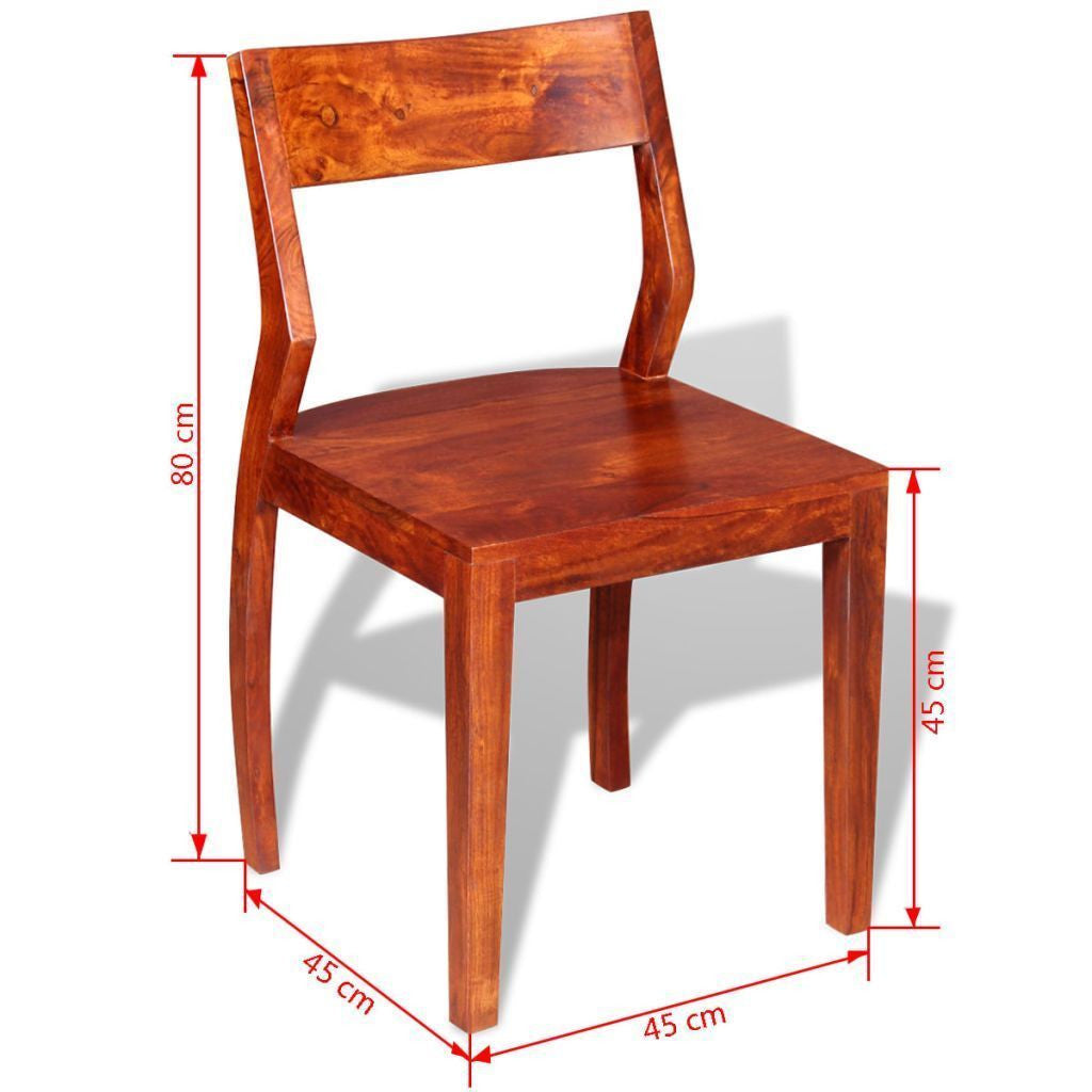 Set of 2 Sheesham Dining Chairs