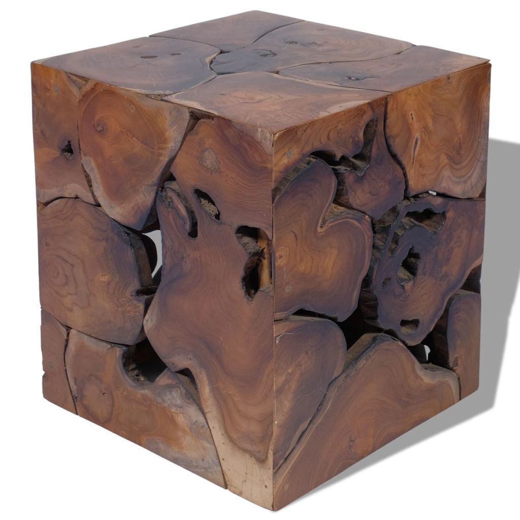 Solid Teak Stool - 40 x 40 x 45 cm