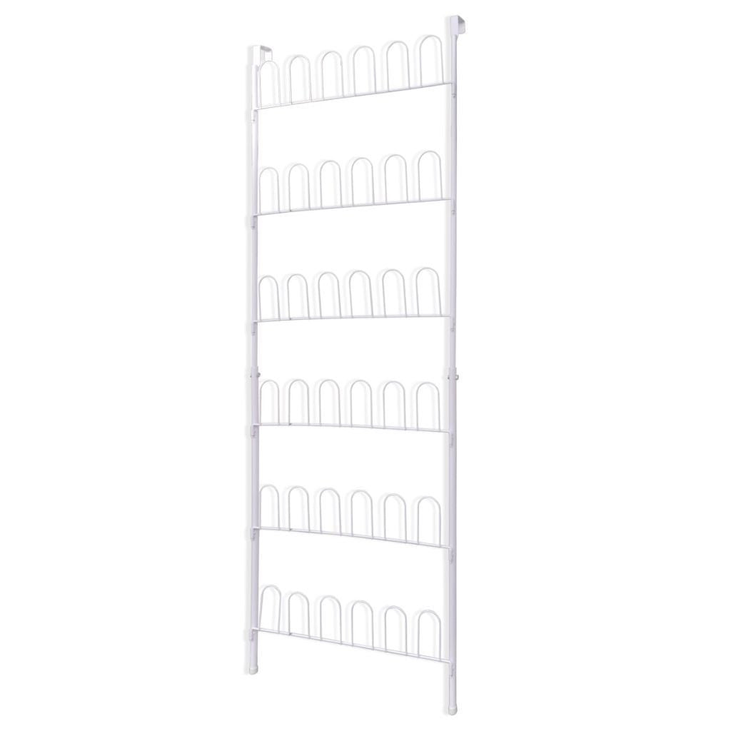 18 Pairs Shoe Racks - 2 pcs - Steel White