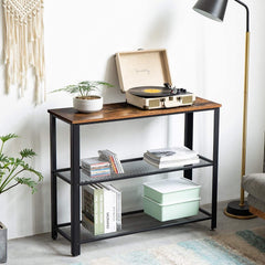 Rustic Mesh Console Table