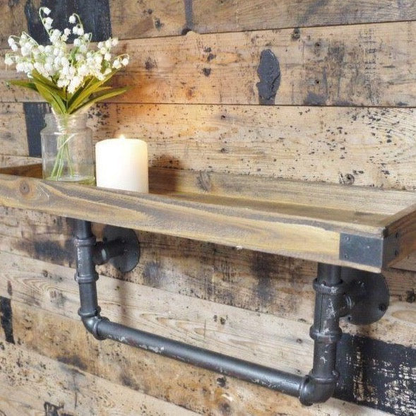 Industrial Pipe Shelf