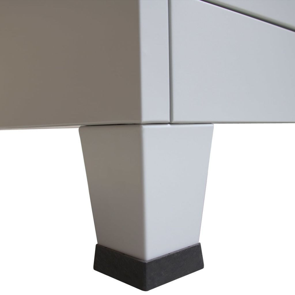 Grey Steel Locker Cabinet with 9 Compartments - 90x45x180 cm