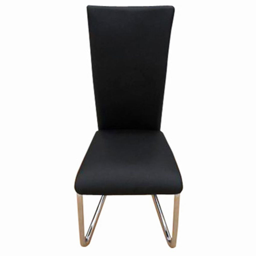 Set of 2 Black Dining Chairs