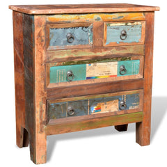 Reclaimed Wood Cabinet with 4 Drawers