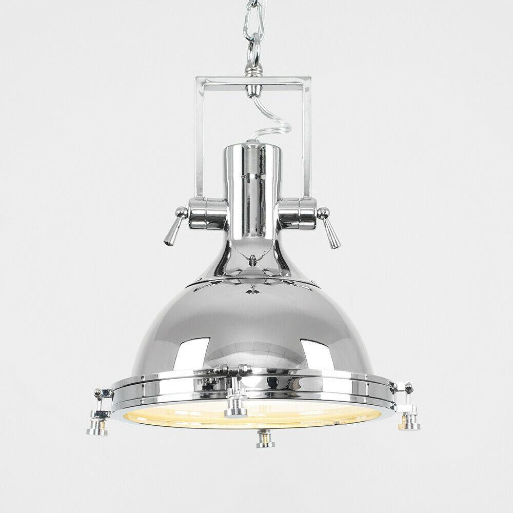 Hanging Industrial Chrome Light